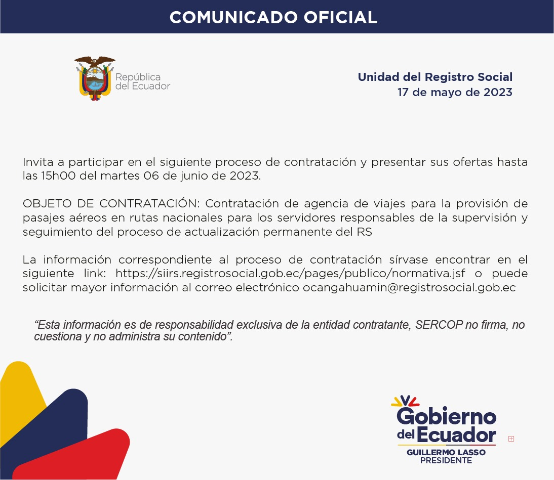 Ropa trabajo sectores eléctricos – Servicio Nacional de Contratación Pública