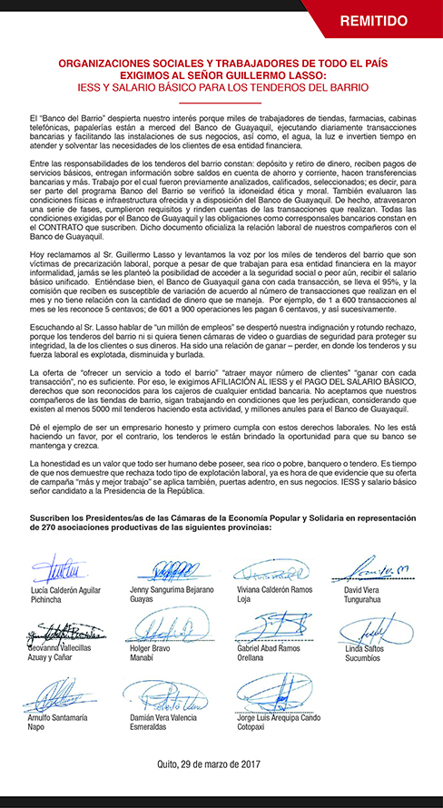 manifiesto